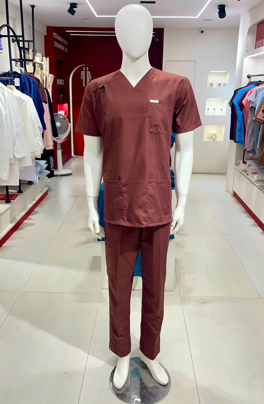 Azure-Ciel Blue Unisex Blended Cotton Scrubs