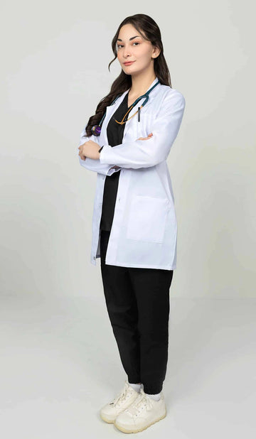 EliteCare Wrinkle Free Female Back Belt Labcoat