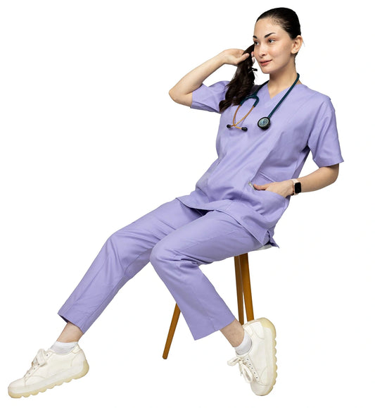 Serenity Lilac Blended Female Scrubs